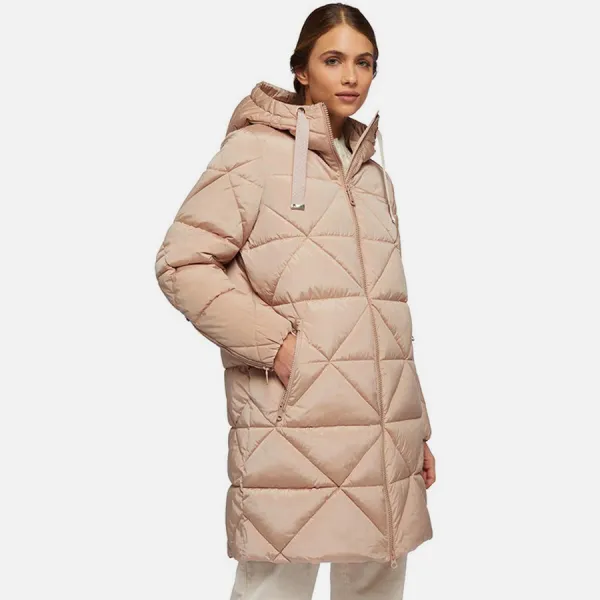 Pink women's parka Geox Allenie - Women's