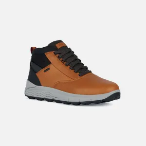 Brown men's ankle boots Geox Spherica 4X4 B ABX - Men's