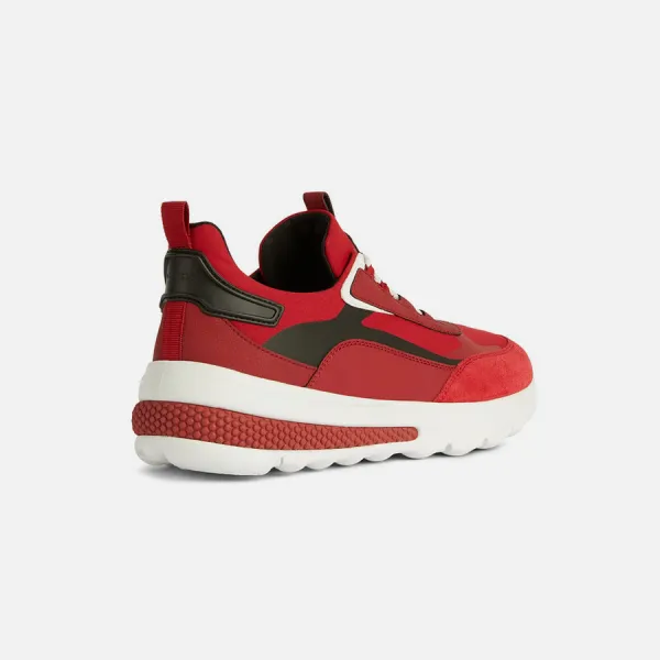 Red men's sneakers Geox Spherica Actif D - Men