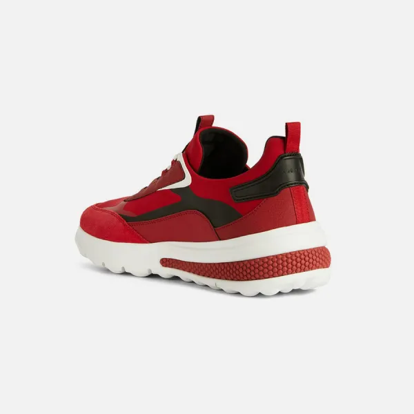 Red men's sneakers Geox Spherica Actif D - Men