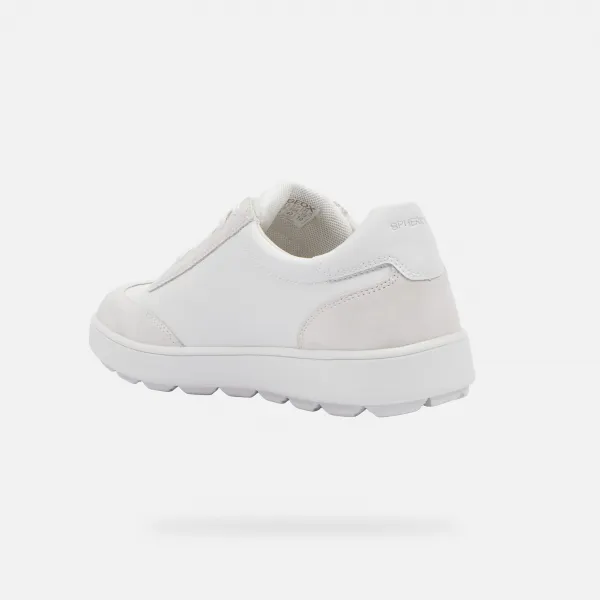 White men's sneakers Geox Spherica Ecub-1 - Men's