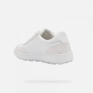 White men's sneakers Geox Spherica Ecub-1 - Men's