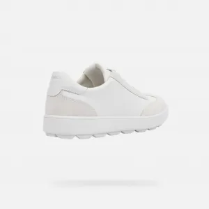White men's sneakers Geox Spherica Ecub-1 - Men's