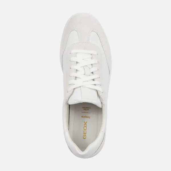 White men's sneakers Geox Spherica Ecub-1 - Men's