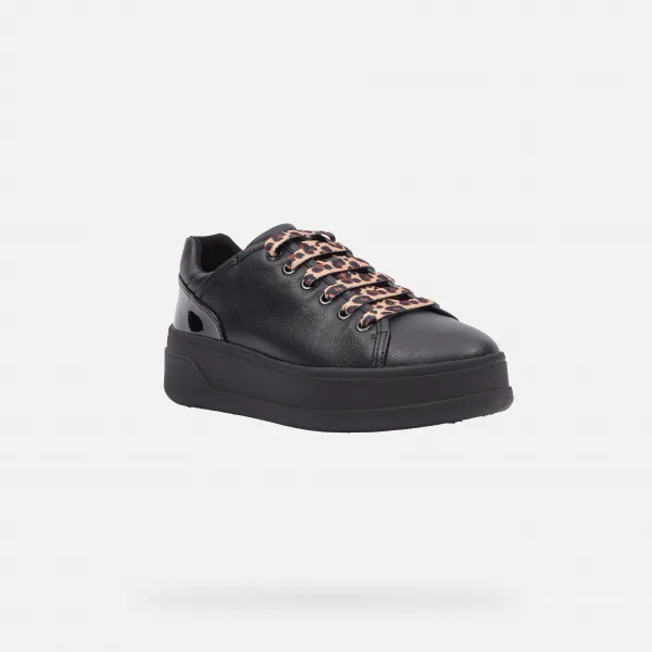 Black women's sneakers Geox Spherica Ecub-2 - Women's