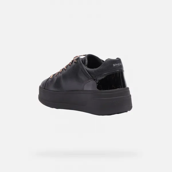 Black women's sneakers Geox Spherica Ecub-2 - Women's