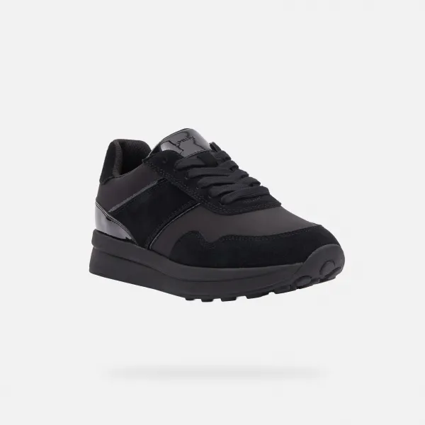 Black women's sneakers Geox Runntix - Women's