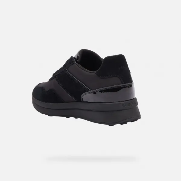 Black women's sneakers Geox Runntix - Women's