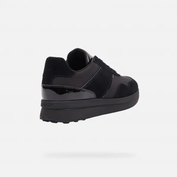 Black women's sneakers Geox Runntix - Women's