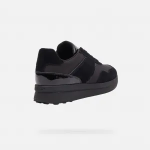 Black women's sneakers Geox Runntix - Women's