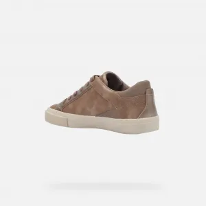 Brown women's sneakers Geox Emmeleny - Women's