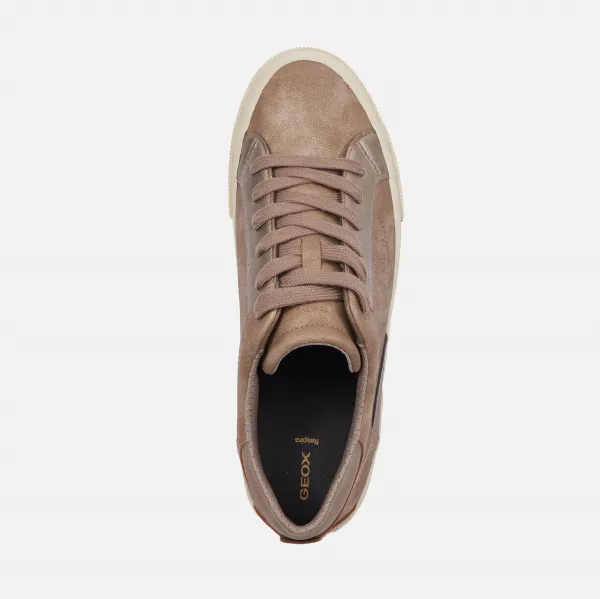 Brown women's sneakers Geox Emmeleny - Women's