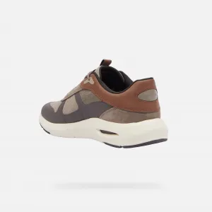 Beige men's sneakers Geox Spherica Ecub-5 - Men's
