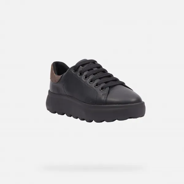 Black women's sneakers Geox Spherica EC4.1 - Women's