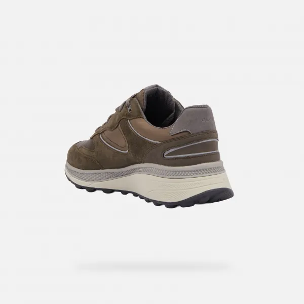 Khaki men's sneakers Geox Spherica Actif X1 - Men's