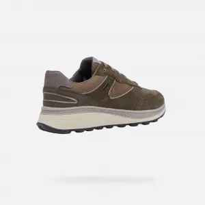 Khaki men's sneakers Geox Spherica Actif X1 - Men's