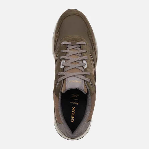 Khaki men's sneakers Geox Spherica Actif X1 - Men's