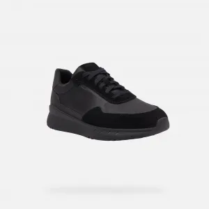 Black men's sneakers Geox Branthon - Men's