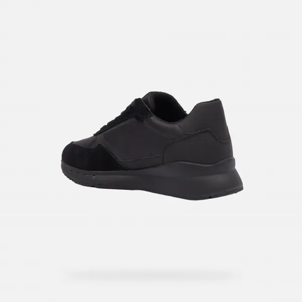 Black men's sneakers Geox Branthon - Men's