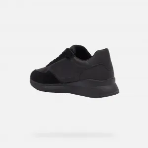 Black men's sneakers Geox Branthon - Men's