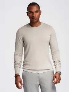 Pánsky sveter OMBRE Sweater OM-SWSW-0183 V-3ight grey