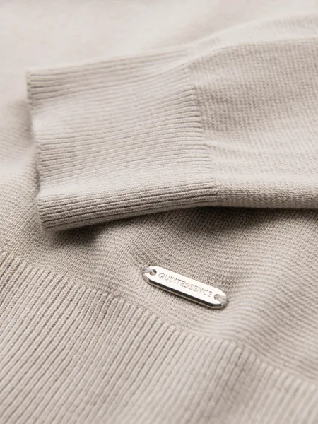 Pánsky sveter OMBRE Sweater OM-SWSW-0183 V-3ight grey