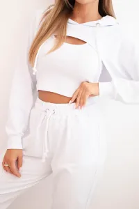 3-piece cotton set white