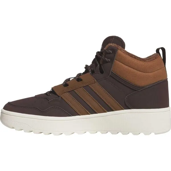 adidas HOOPS 4.0 MID WINTERIZED Pánske zimné tenisky, hnedá, veľkosť 44 2/3