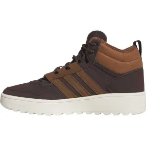 adidas HOOPS 4.0 MID WINTERIZED Pánske zimné tenisky, hnedá, veľkosť 44 2/3