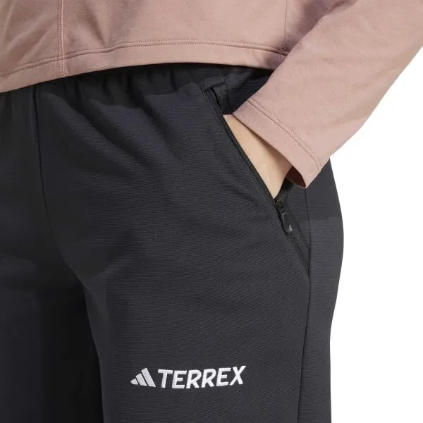 adidas W MULTI TERREX KNIT PANTS Dámske outdoorové nohavice, čierna, veľkosť