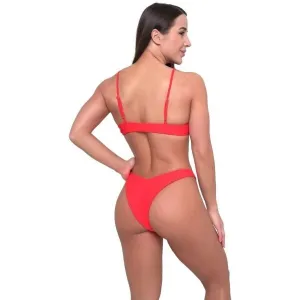 GymBeam HAWAII Dámsky spodný diel plaviek, červená, veľkosť
