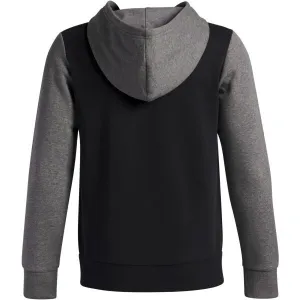 Under Armour RIVAL FLEECE COLORBLOCK Chlapčenská mikina, čierna, veľkosť L