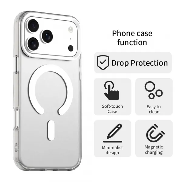Techsuit CandyCase MagSafe, iPhone 17 Pro, biely