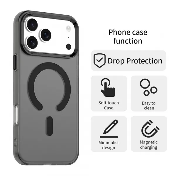 Techsuit CandyCase MagSafe, iPhone 17 Pro, čierne