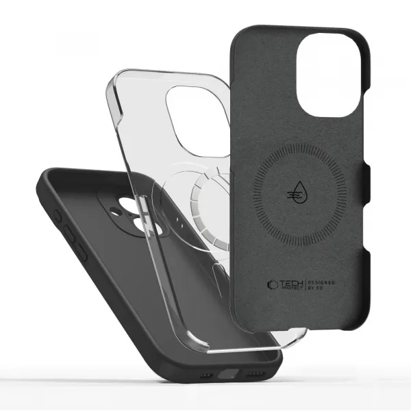 Tech-Protect Silicone MagSafe kryt na iPhone 17, čierny