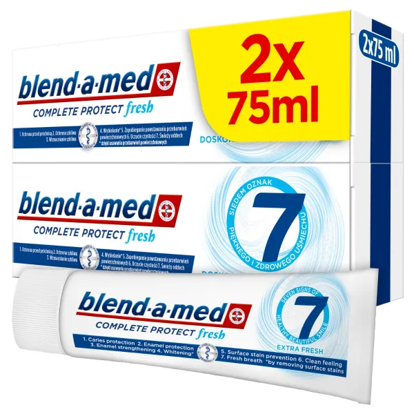 Blend-a-med Protect 7 Extra Fresh zubná pasta pre svieži dych 2x75 g
