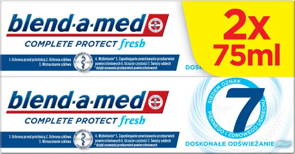 Blend-a-med Protect 7 Extra Fresh zubná pasta pre svieži dych 2x75 g