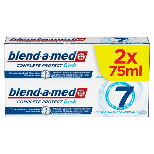 Blend-a-med Protect 7 Extra Fresh zubná pasta pre svieži dych 2x75 g