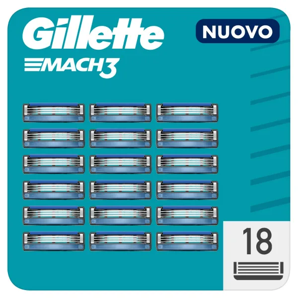 Gillette Mach3 náhradné žiletky 18 ks