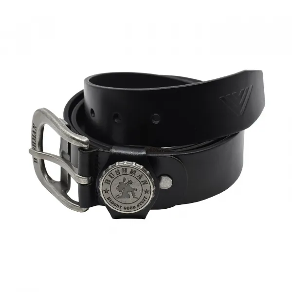 Bushman Kožený opasok Bottle Belt III, čierny 95