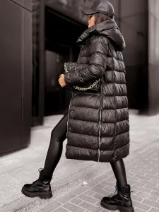 Dámska prešívaná bunda BLACK DIAMOND Farba čierna DSTREET