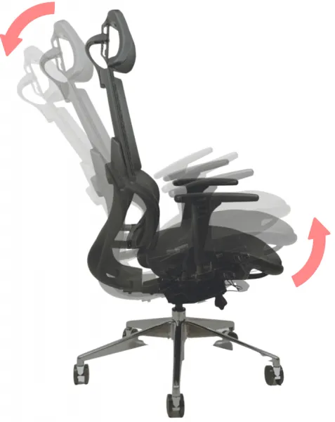 MERCURY Ergonomická kancelárska stolička TAURUS JNS-426A, čierna