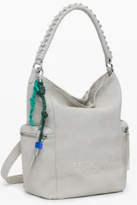 Ruksak Desigual HALF LOGO ARICA PIE dámsky, béžová farba, malý, jednofarebný, 25WAKP30