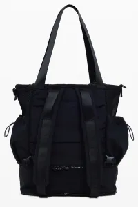 Ruksak Desigual BASIC MODULAR DISCOV dámsky, čierna farba, veľký, jednofarebný, 25WAKY01