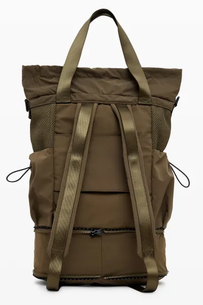 Ruksak Desigual BASIC MODULAR DISCOV dámsky, zelená farba, veľký, jednofarebný, 25WAKY10