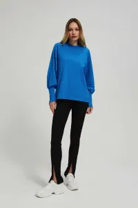 Marisse Azure Blouse With Puffed Sleeves