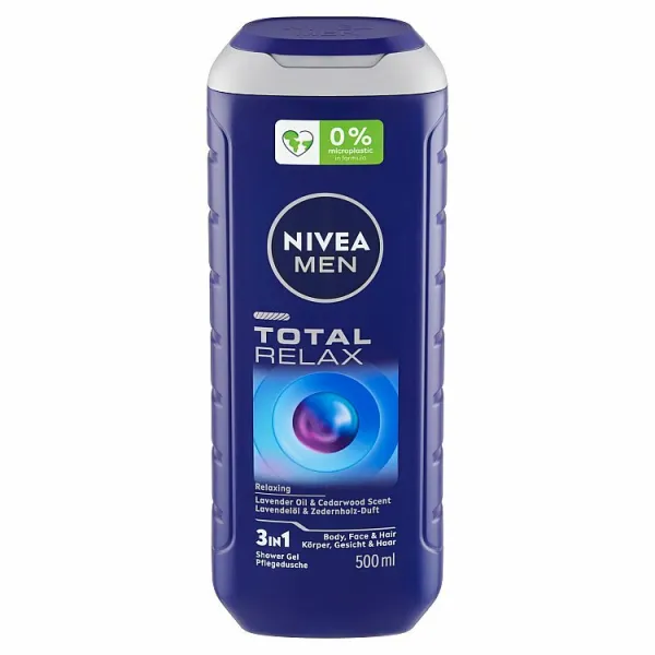 NIVEA MEN Total Relax relaxačný sprchový gél 500 ml