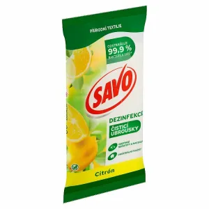 Savo Dezinfekčné čistiace utierky citrón 1bal