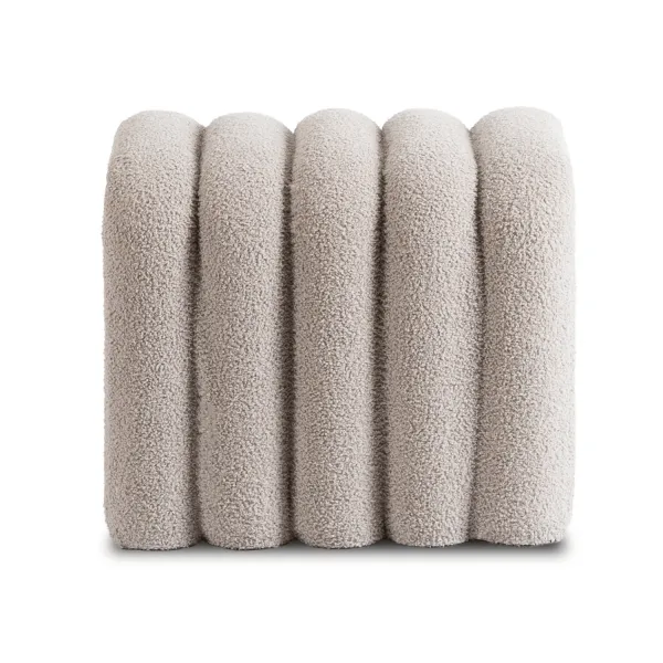 JAKS Taburetka šedá buklé látka Piksel