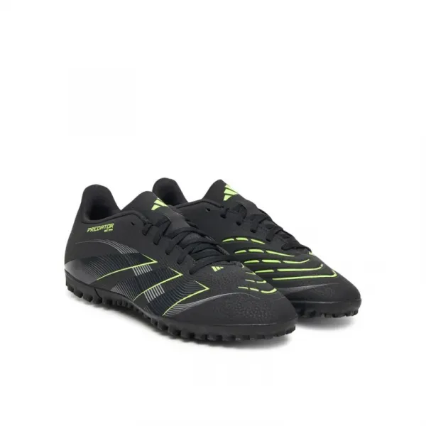 Pánske futbalové kopačky turfy ADIDAS Predator Club M TF core black carbon lucid lemon